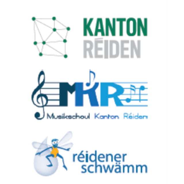 Syndicats Intercommunaux « De Réidener Kanton », Musikschoul Kanton Réiden et Réidener Schwämm logo